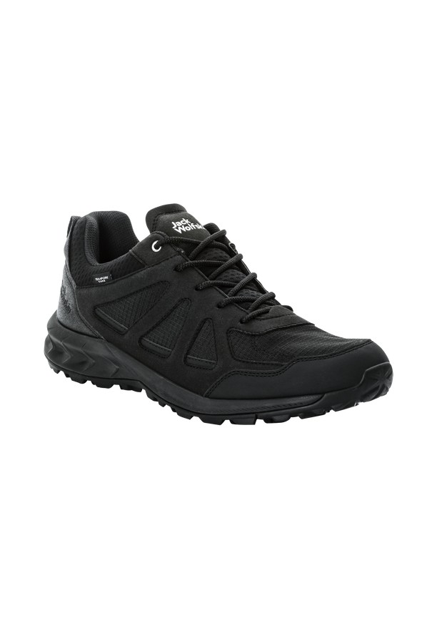 Black Men Jack Wolfskin Woodland 2 Texapore Low Hiking Shoes | 26180649