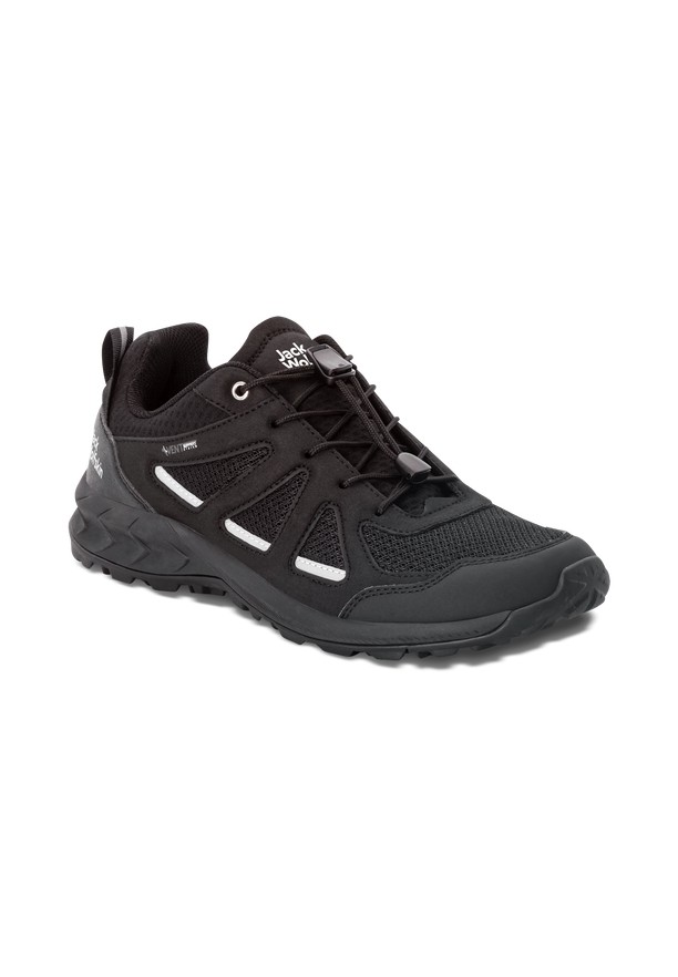 Black Men Jack Wolfskin Woodland 2 Vent Low Hiking Shoes | 58212100