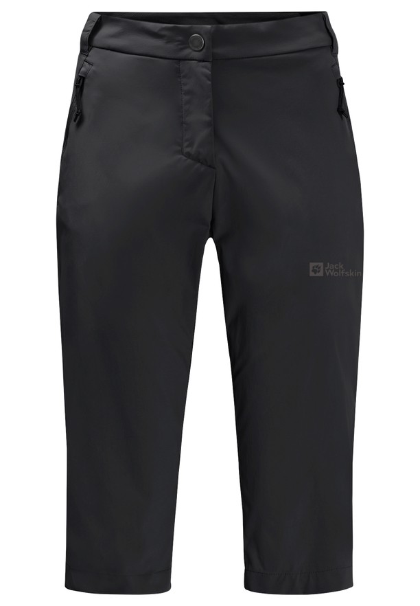 Black Women Jack Wolfskin Activate Light 3/4 Pants | 45707483