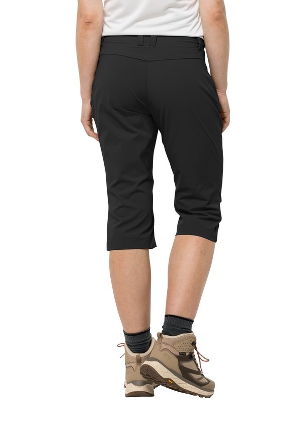 Black Women Jack Wolfskin Activate Light 3/4 Pants | 45707483