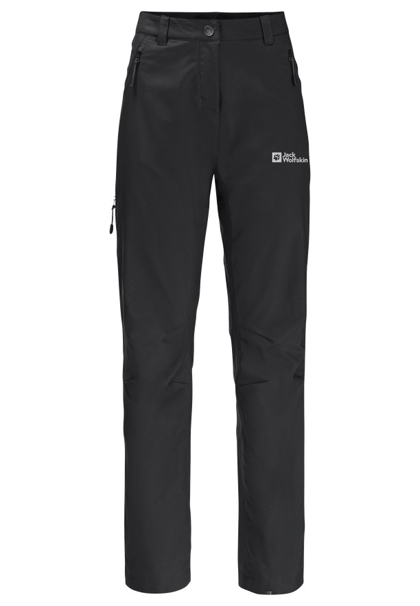 Black Women Jack Wolfskin Active Track Hiking Pants | 87232147