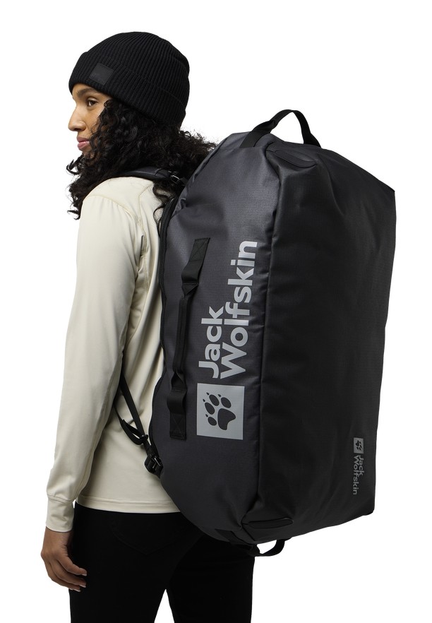 Black Women Jack Wolfskin All-in 65 Duffle Bags | 99574009