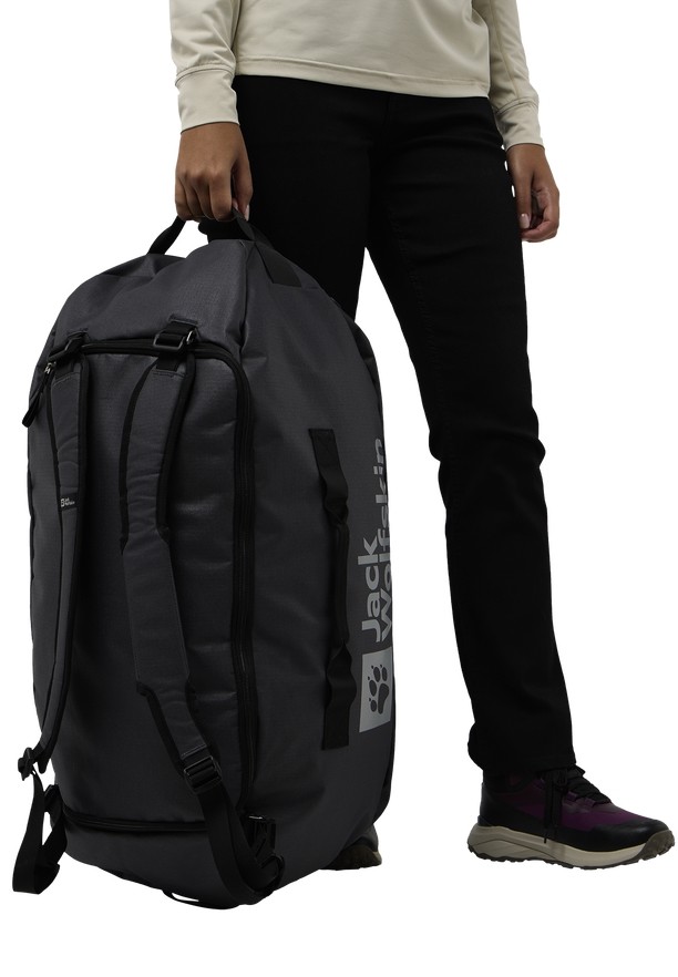 Black Women Jack Wolfskin All-in 65 Duffle Bags | 99574009