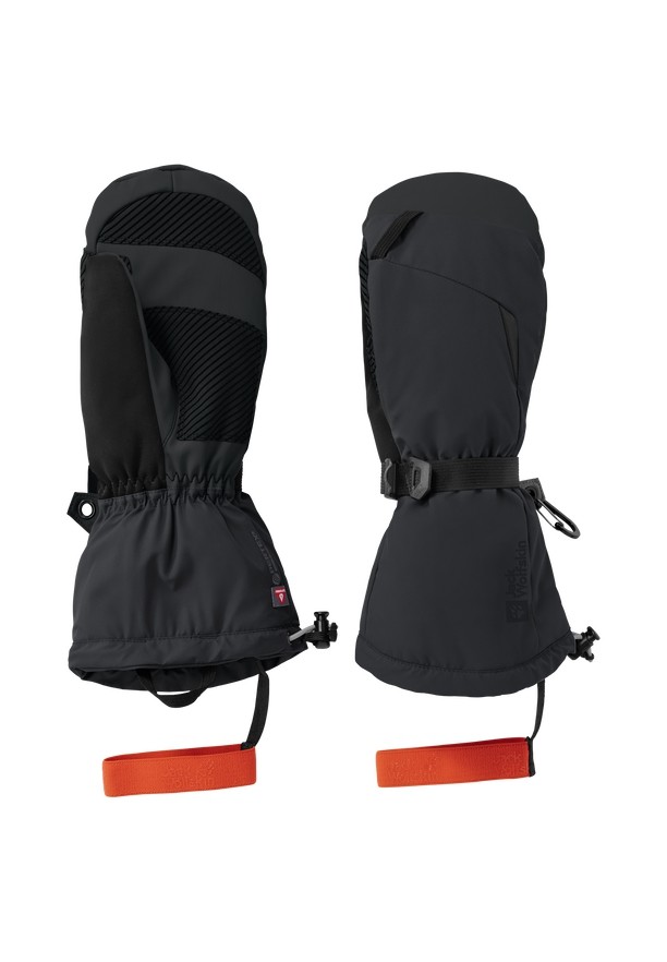 Black Women Jack Wolfskin Alpspitze 3in1 Gloves | 81075248