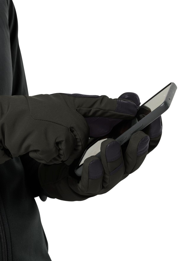 Black Women Jack Wolfskin Alpspitze Merino Gloves | 20078344