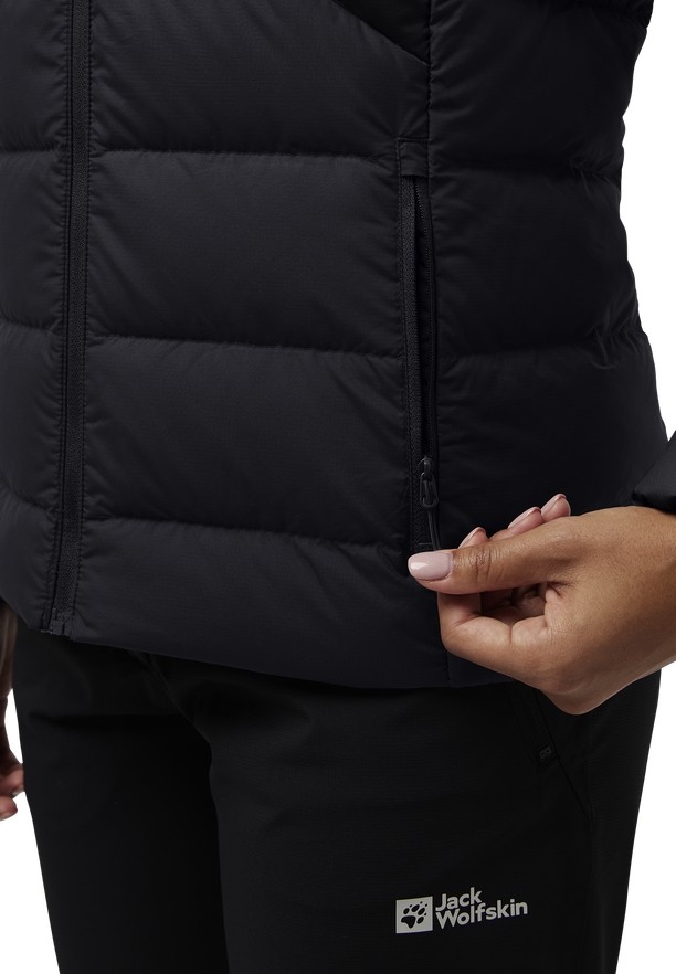 Black Women Jack Wolfskin Ather Down Jackets | 10349745