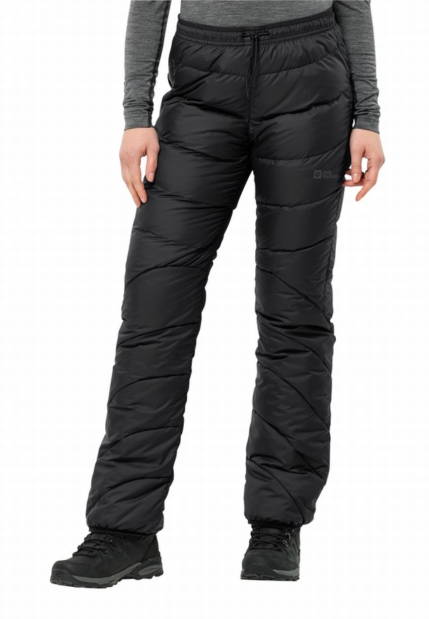 Black Women Jack Wolfskin Atmosphere Pants | 49724408