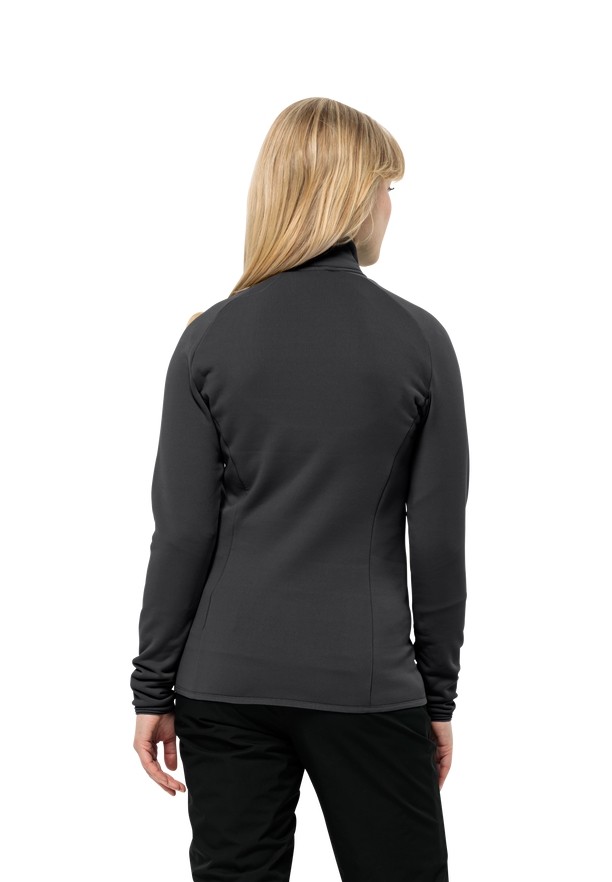 Black Women Jack Wolfskin Baiselberg Fz Fleece Jackets | 58679979