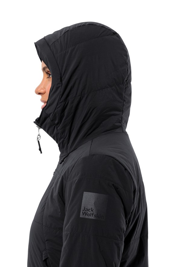 Black Women Jack Wolfskin Bike Commute Ins Jackets | 21420436