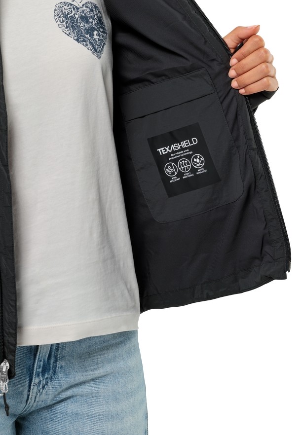 Black Women Jack Wolfskin Bike Commute Ins Jackets | 21420436
