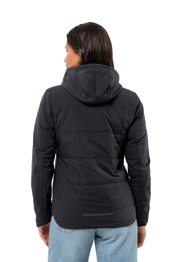 Black Women Jack Wolfskin Bike Commute Ins Jackets | 21420436