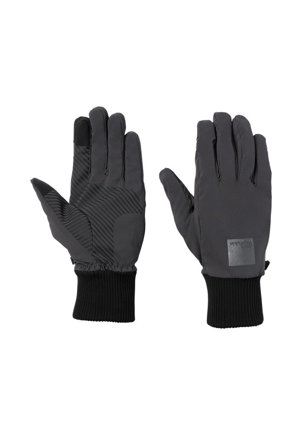Black Women Jack Wolfskin Bike Commute M Gloves | 39418029