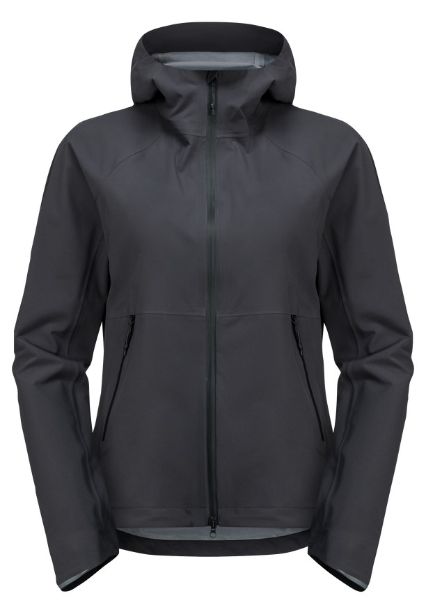 Black Women Jack Wolfskin Bike Commute Mono Rain Jackets | 61142917