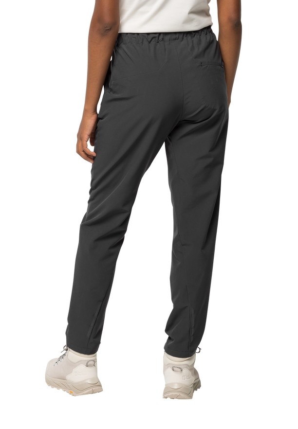Black Women Jack Wolfskin Bike Commute Pants | 93186207