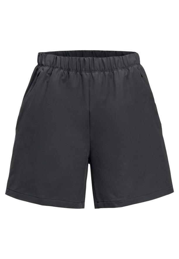 Black Women Jack Wolfskin Bike Commute Shorts | 28918610