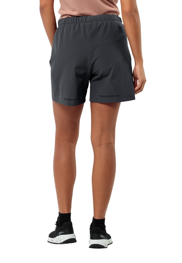 Black Women Jack Wolfskin Bike Commute Shorts | 28918610