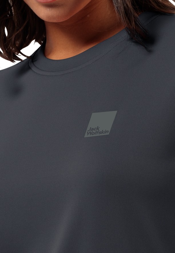 Black Women Jack Wolfskin Bike Commute T Shirts | 48815345