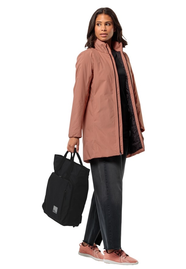 Black Women Jack Wolfskin Bike Commute T Shirts | 48815345