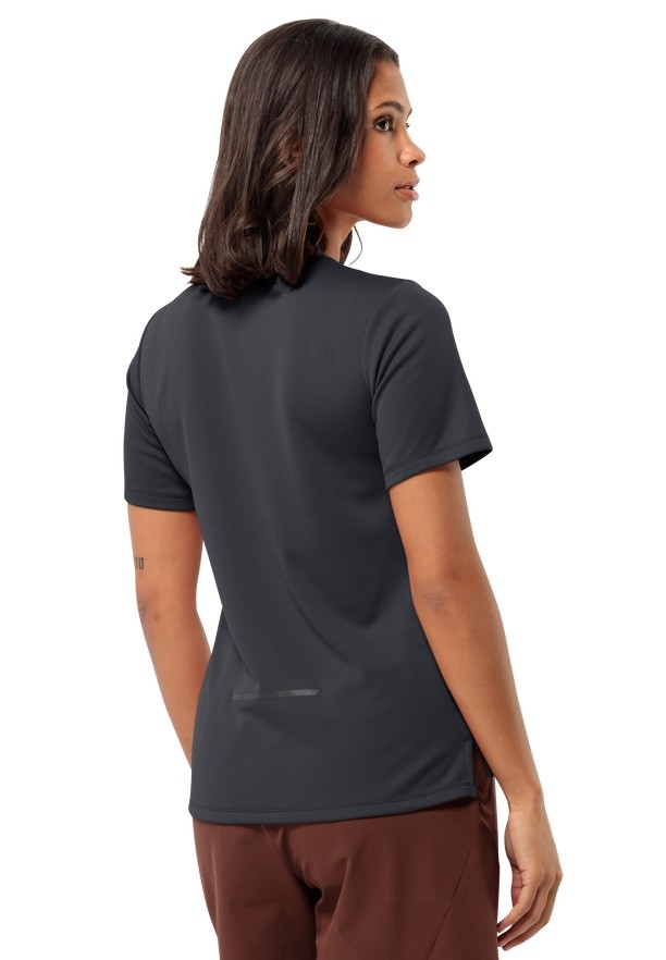 Black Women Jack Wolfskin Bike Commute T Shirts | 48815345
