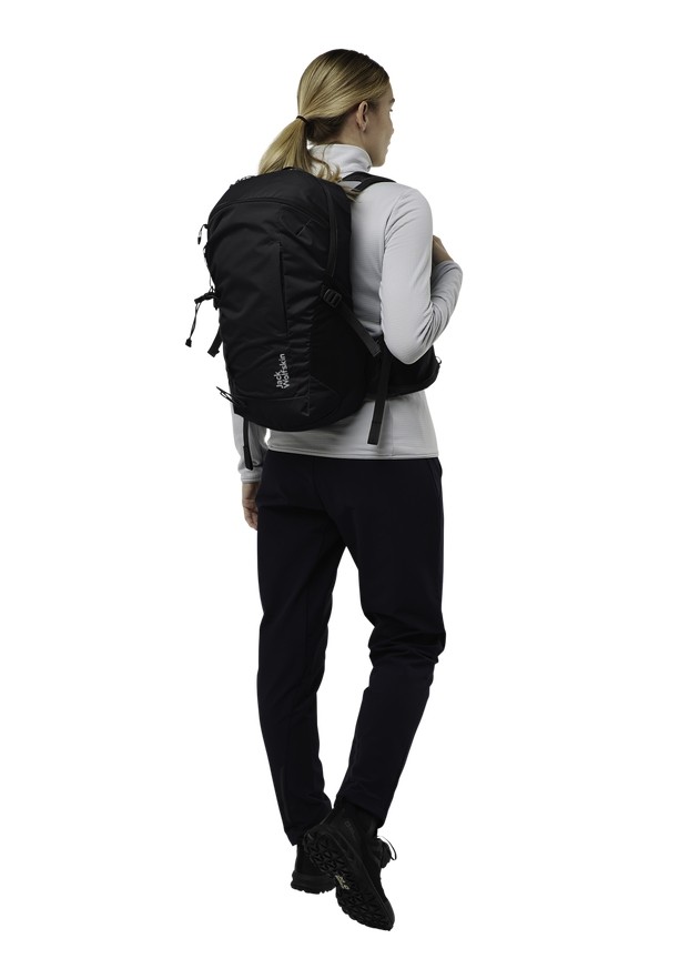 Black Women Jack Wolfskin Cyrox Shape 20 Hiking Backpack | 32708205