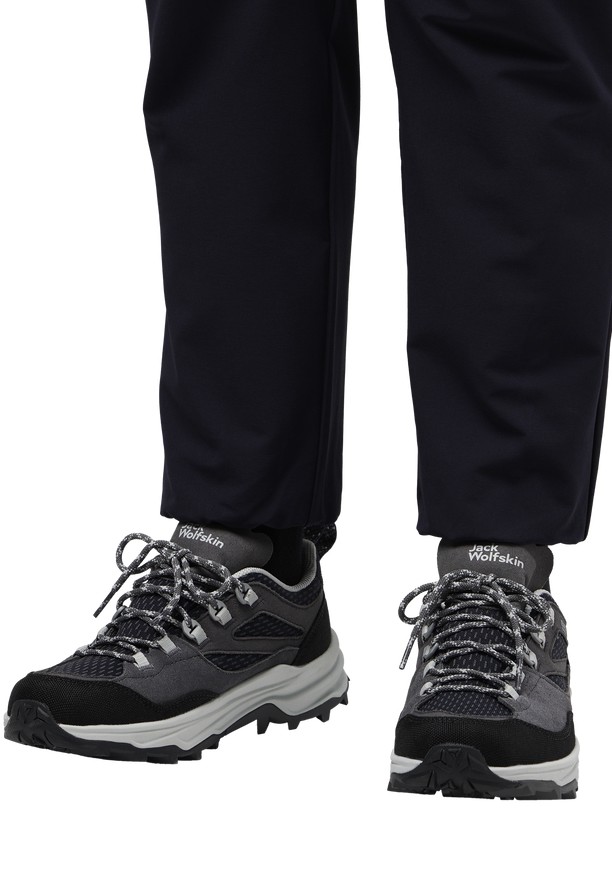 Black Women Jack Wolfskin Cyrox Texapore Low Hiking Shoes | 51479386