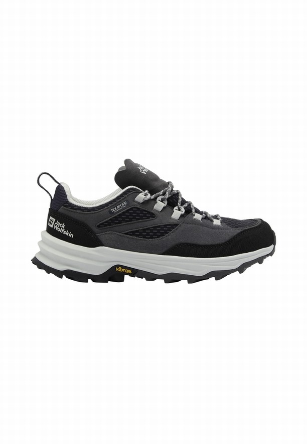 Black Women Jack Wolfskin Cyrox Texapore Low Hiking Shoes | 51479386