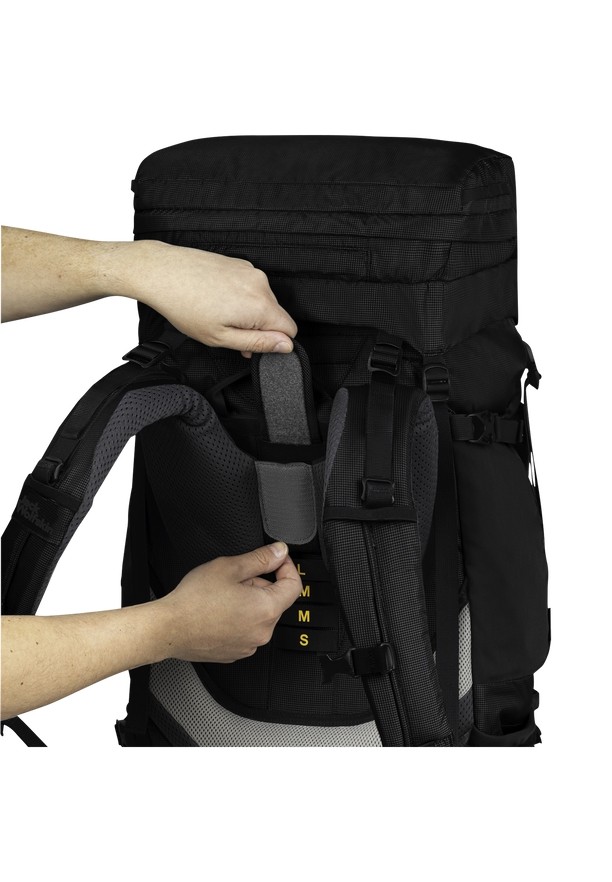 Black Women Jack Wolfskin Denali 65|10 Trekking Backpack | 44335243