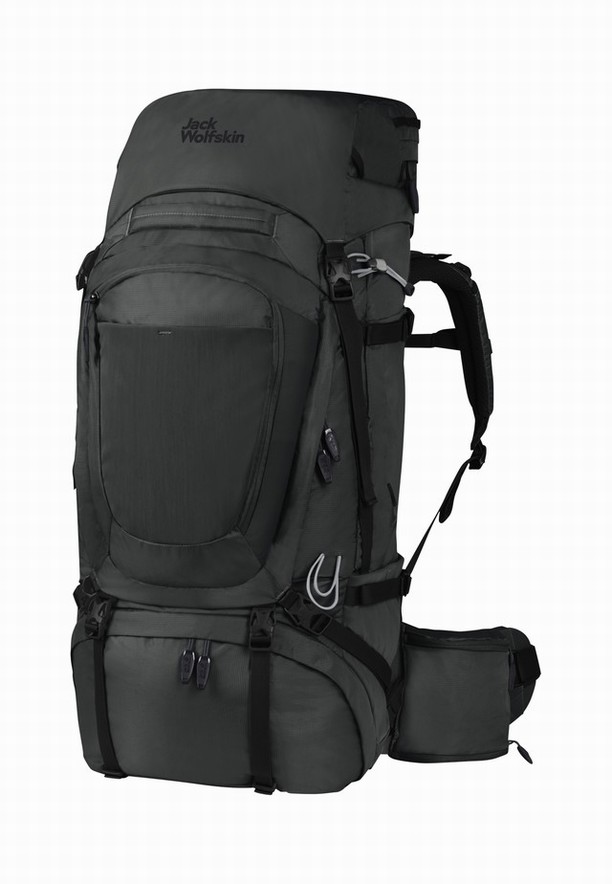 Black Women Jack Wolfskin Denali 65|10 Trekking Backpack | 79099362
