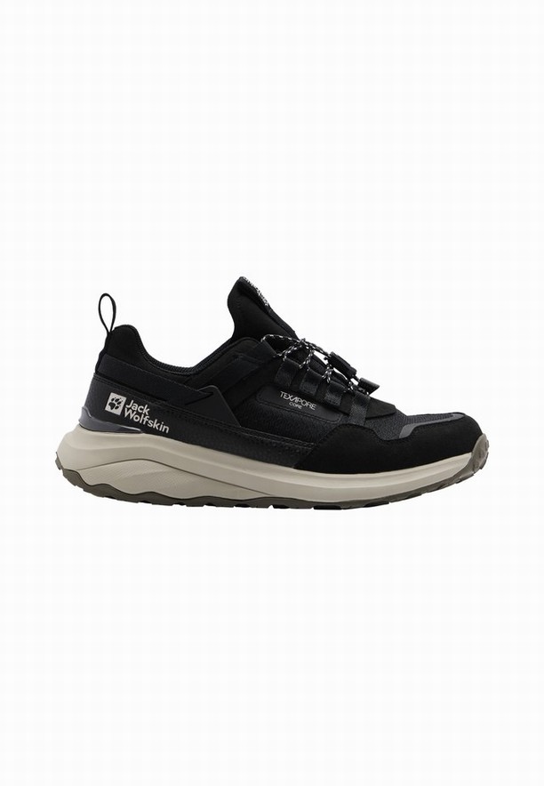 Black Women Jack Wolfskin Dromoventure Athletic Texapore Low Outdoor Shoes | 72983532
