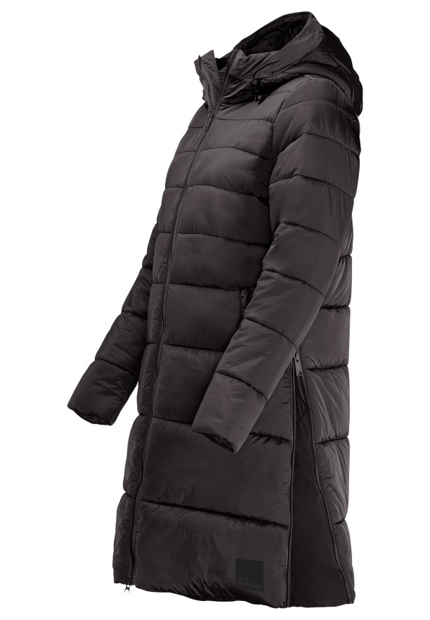 Black Women Jack Wolfskin Eisbach Coats | 48880527