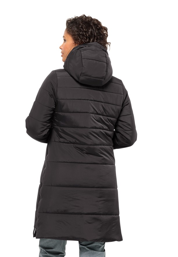 Black Women Jack Wolfskin Eisbach Coats | 48880527