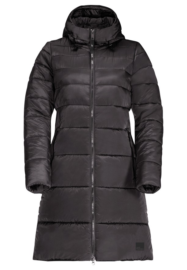 Black Women Jack Wolfskin Eisbach Coats | 48880527