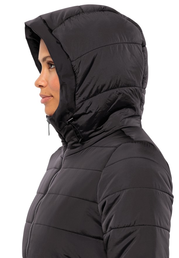 Black Women Jack Wolfskin Eisbach Coats | 48880527