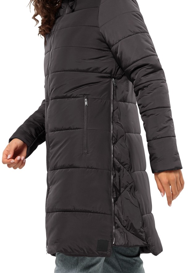 Black Women Jack Wolfskin Eisbach Coats | 48880527