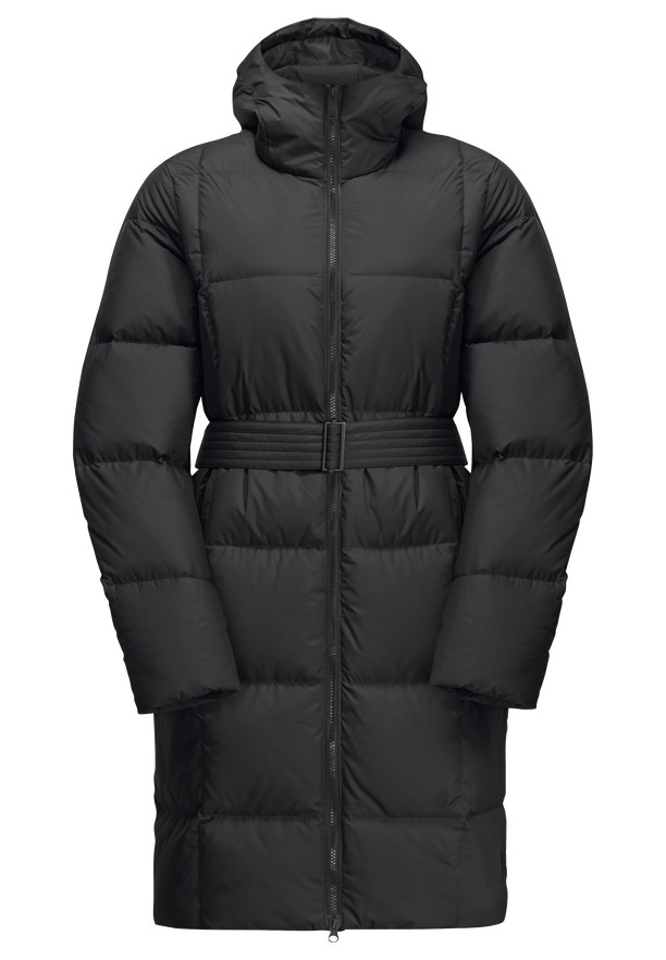Black Women Jack Wolfskin Frozen Lake Down Coats | 38245659
