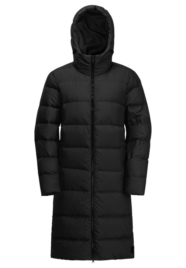 Black Women Jack Wolfskin Frozen Palace Down Coats | 44070923