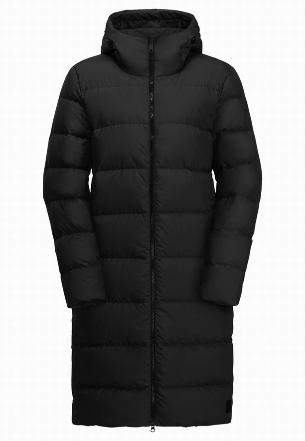 Black Women Jack Wolfskin Frozen Palace Down Coats | 44070923