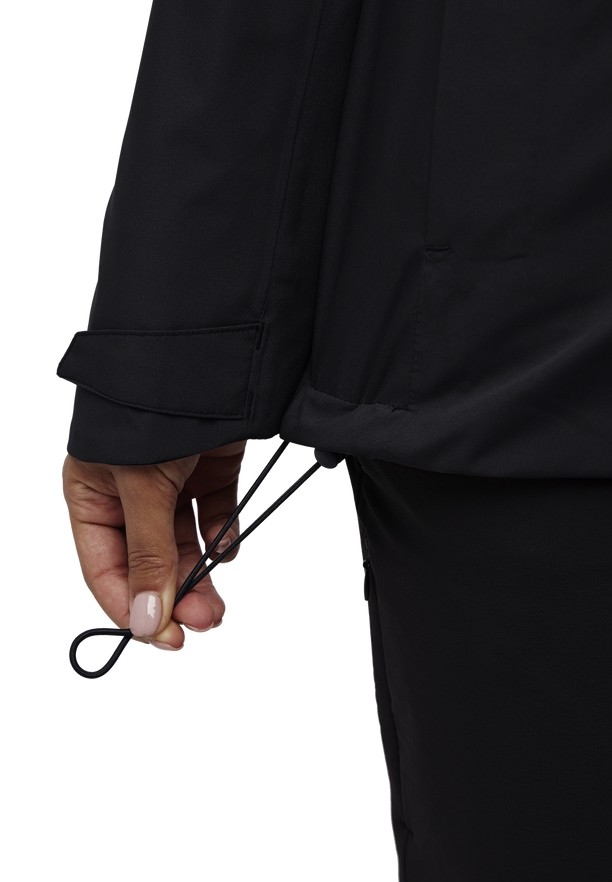 Black Women Jack Wolfskin Glaabach 3in1 Jackets | 87505031