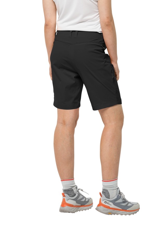 Black Women Jack Wolfskin Glastal Shorts | 29395902