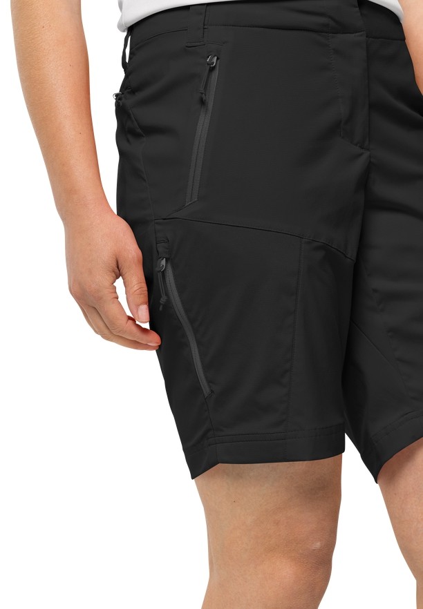 Black Women Jack Wolfskin Glastal Shorts | 29395902