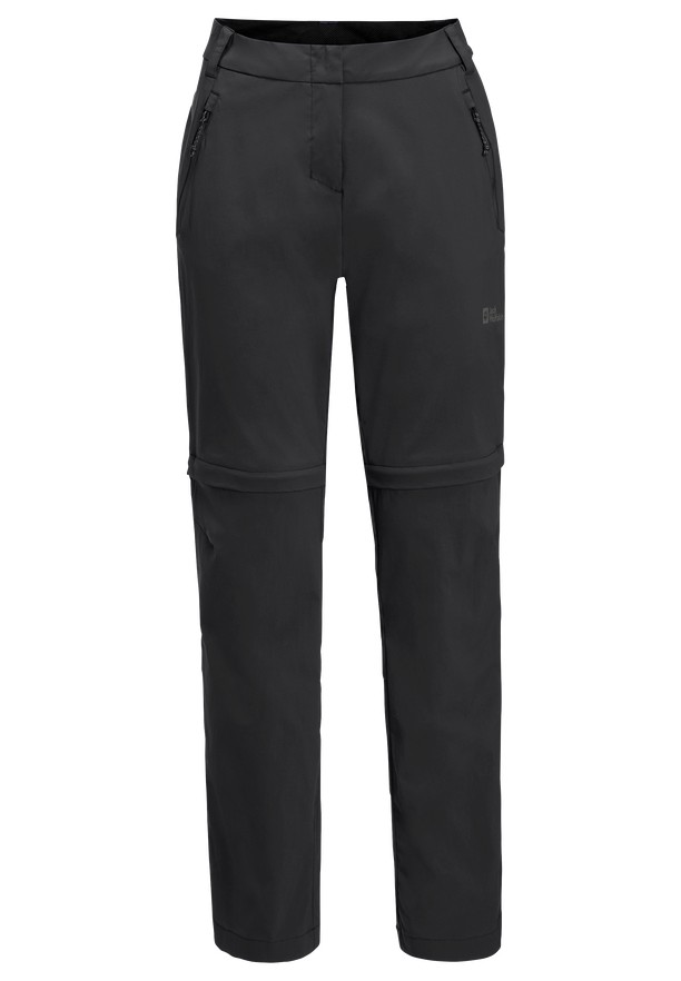 Black Women Jack Wolfskin Glastal Zip Off Hiking Pants | 22561809