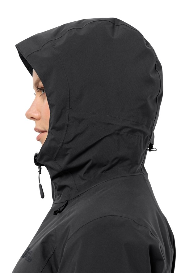 Black Women Jack Wolfskin Heidelstein Ins Winter Jackets | 83723406