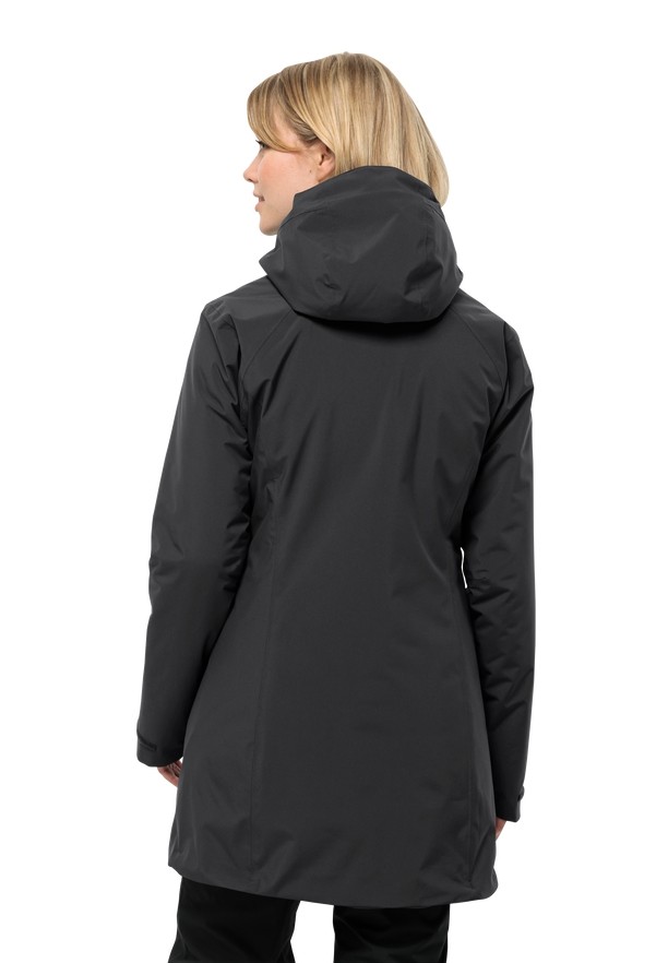 Black Women Jack Wolfskin Heidelstein Ins Winter Jackets | 83723406