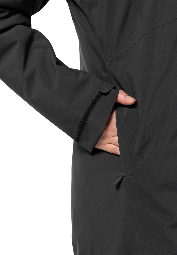 Black Women Jack Wolfskin Heidelstein Ins Winter Jackets | 83723406