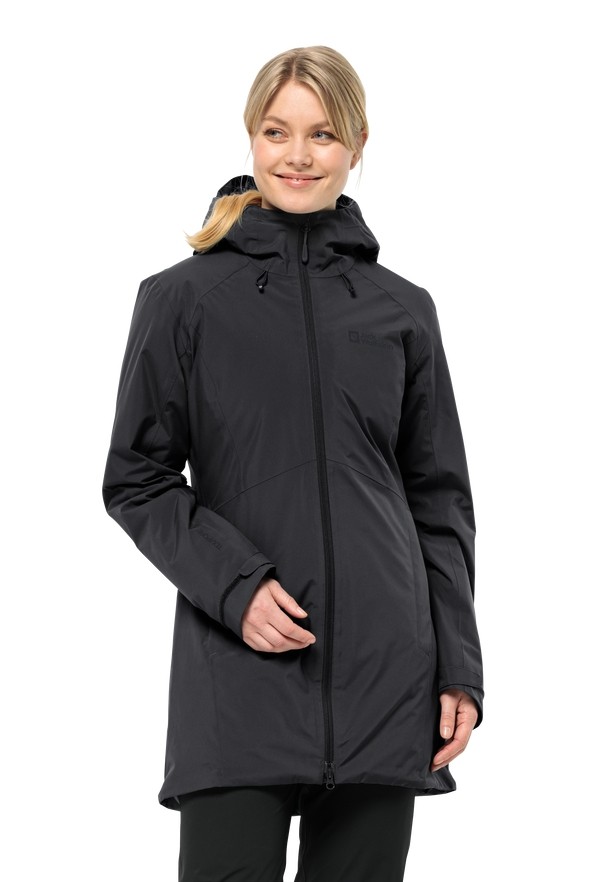 Black Women Jack Wolfskin Heidelstein Ins Winter Jackets | 83723406