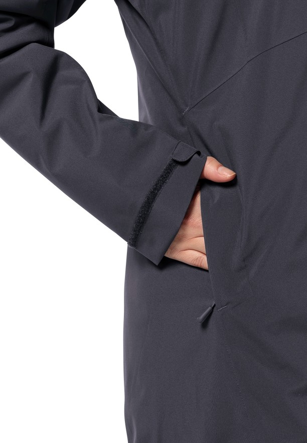Black Women Jack Wolfskin Heidelstein Ins Winter Jackets | 87298028