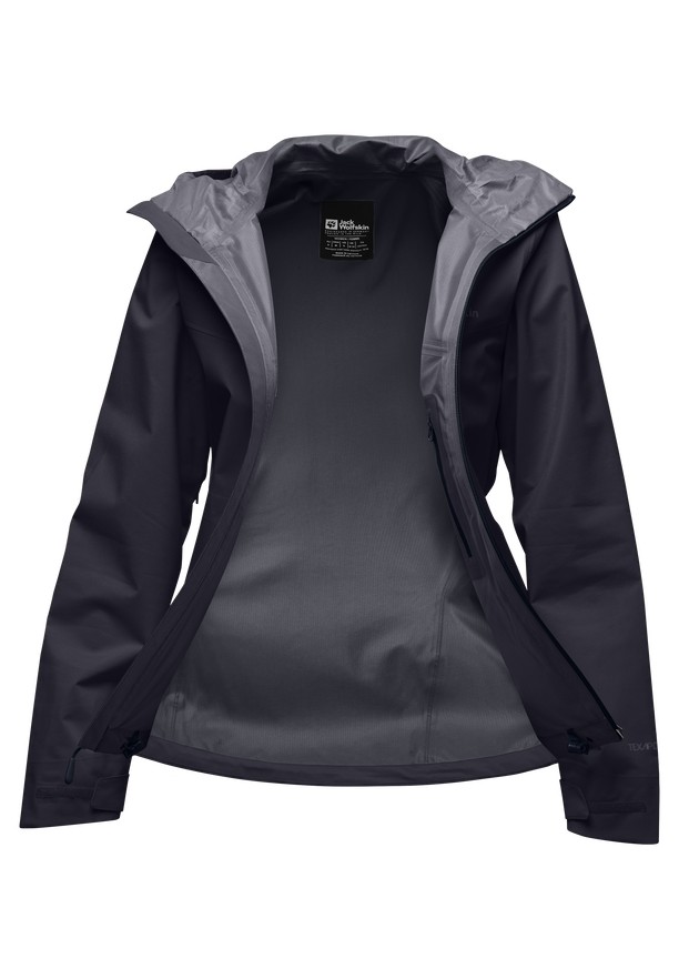 Black Women Jack Wolfskin Highest Peak 3l Rain Jackets | 87729642