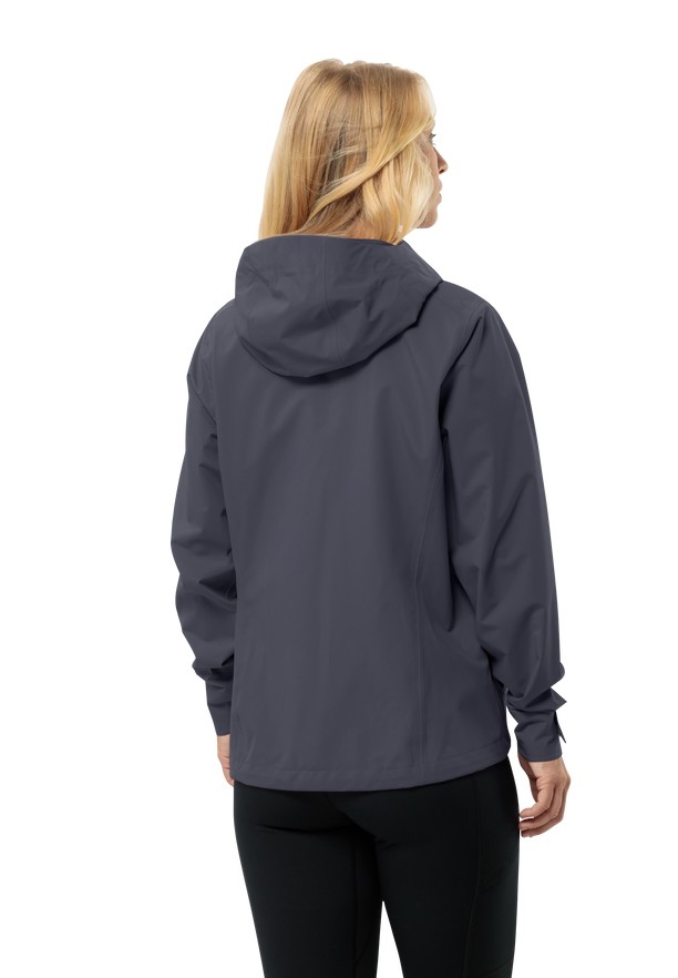 Black Women Jack Wolfskin Highest Peak 3l Rain Jackets | 87729642