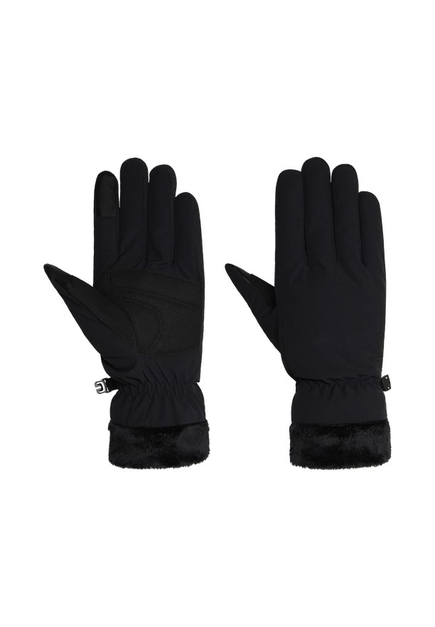 Black Women Jack Wolfskin Highloft Gloves | 90212028