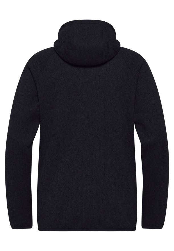 Black Women Jack Wolfskin Kaminfeuer Hooded Fleece Jackets | 40564804